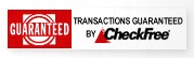 Transactions guaranteed by CheckFree